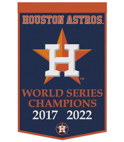 Houston Astros 24”x38” Wool Dynasty Champ Banner