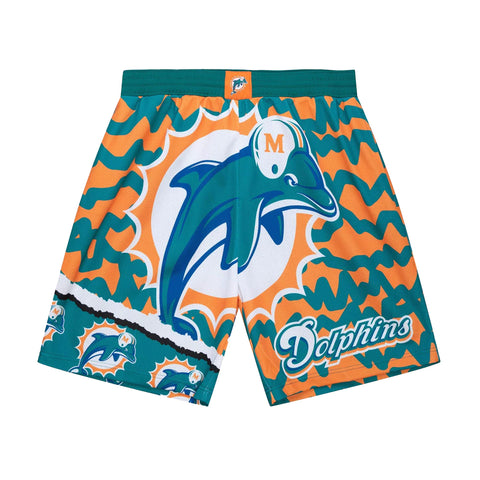 NFL Miami Dolphins Mitchell & Ness Jumbotron 2.0 Sublimated Shorts