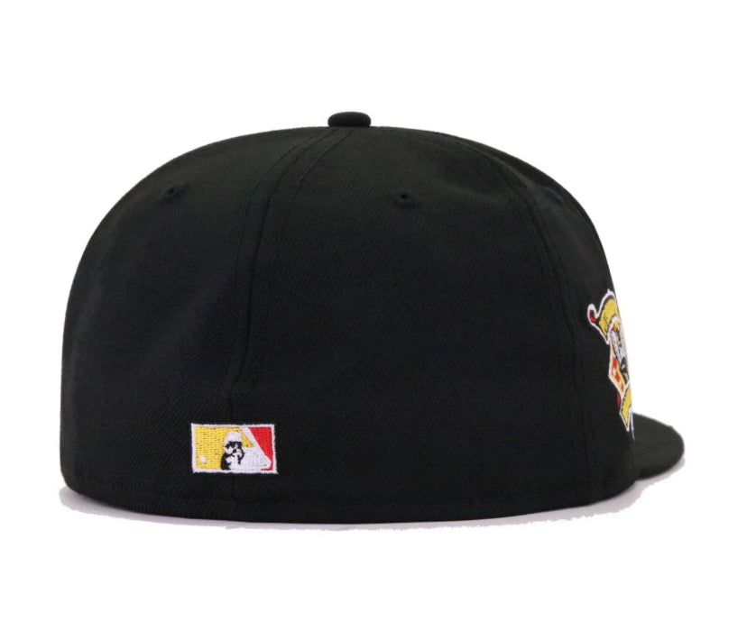 Pittsburgh Pirates 1974 All Star Game New Era 59Fifty Fitted Hat (Yellow  Black Grey Under Brim)