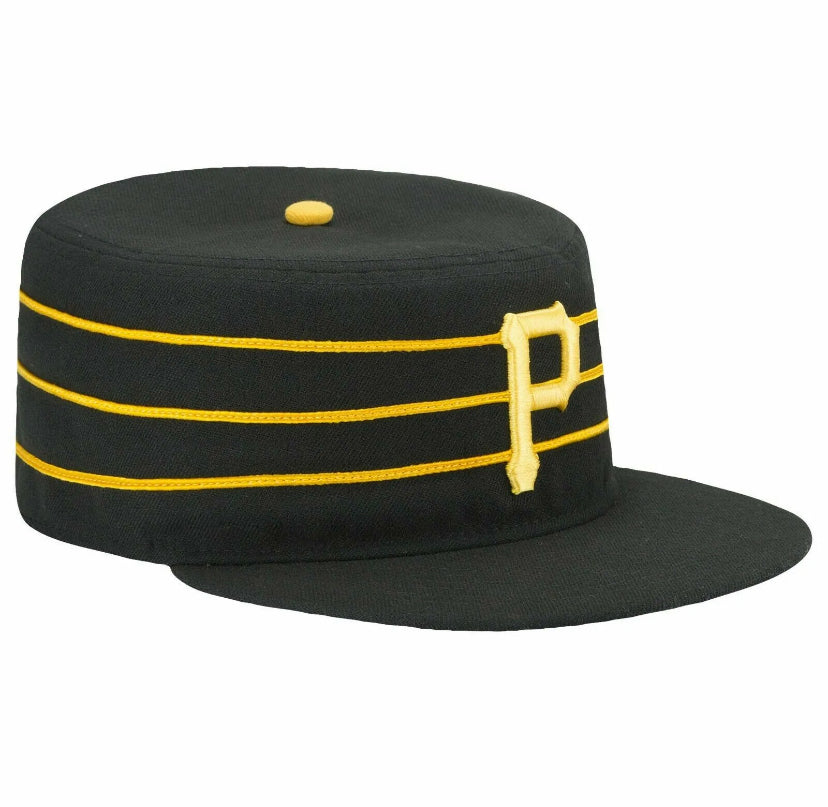 Pittsburgh Pirates Authentic NEW ERA MLB Fitted Hat Pillbox Stripe 2