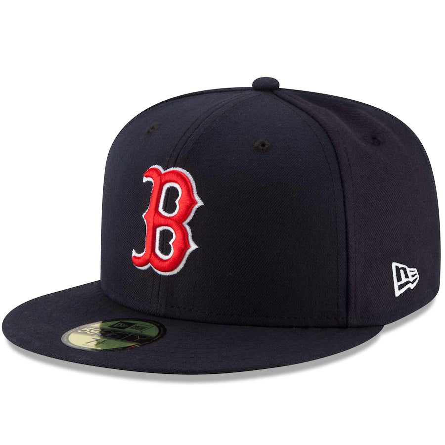 Boston Red Sox New Era 59fifty Basic Black Outline Fitted Hat – All  American Sportswear Online