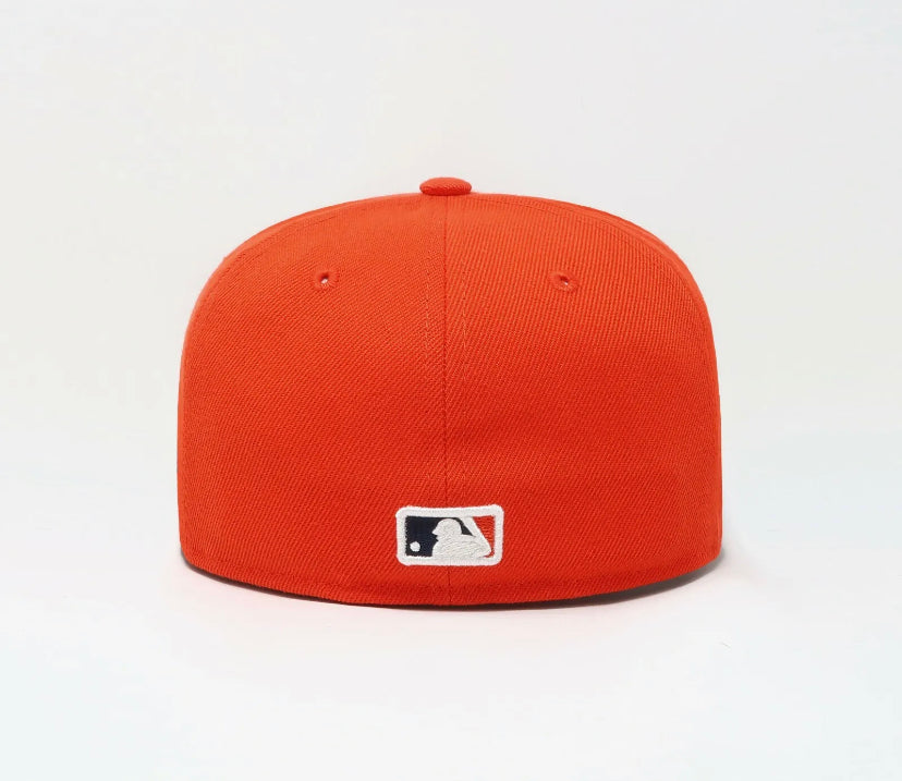 Houston Astros New Era Alternate Authentic Collection On-Field 59FIFTY Fitted Hat - Orange/Navy