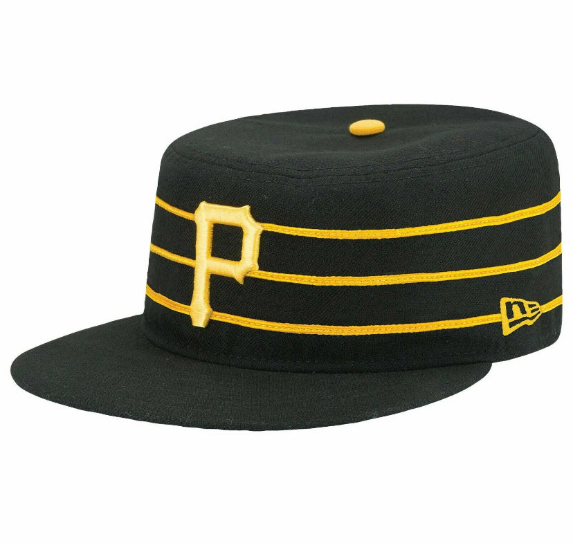 Pittsburgh Pirates Cooperstown CollectionPro Fitted Pillbox Hat 7 1/4  Gold/Blck