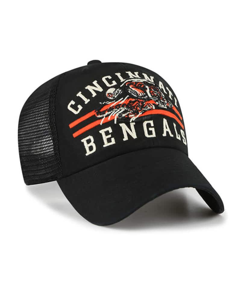 Cincinnati Bengals ‘47 Brand Legacy Black Clean Up Mesh Snapback Hat