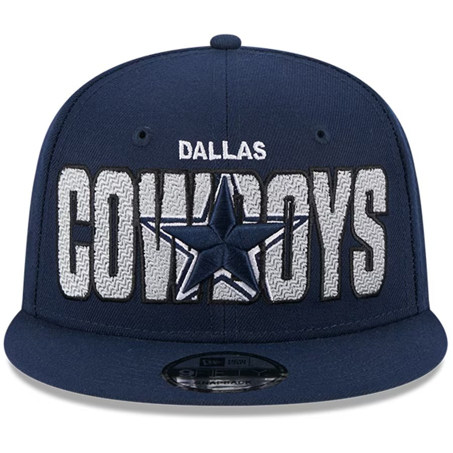 Dallas Cowboys New Era 2023 NFL Draft Day SnapBack Hat- Navy – All American  Sportswear Online