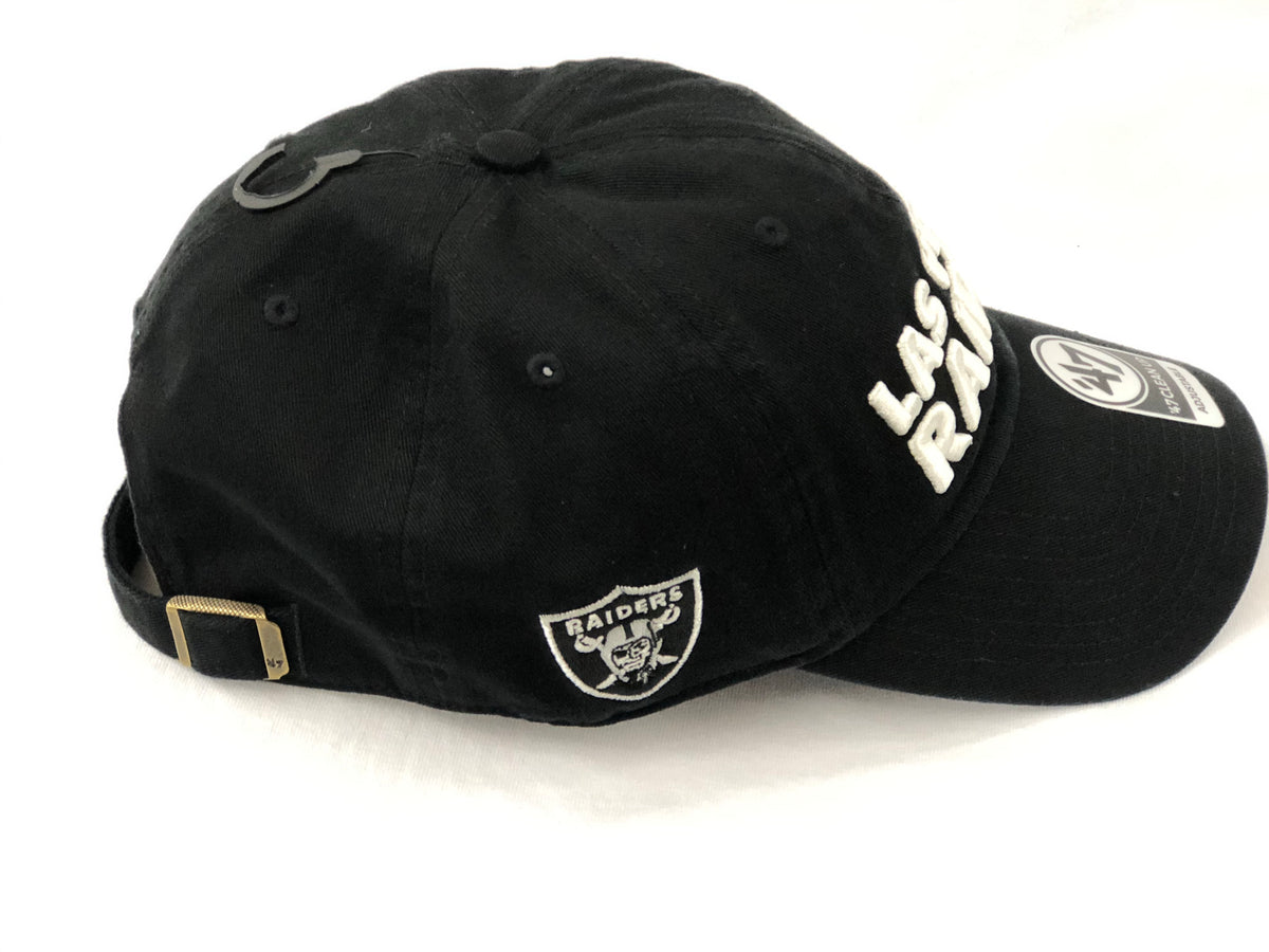 Las Vegas Raiders 47 Brand Classic Black Franchise Fitted Hat - Medium