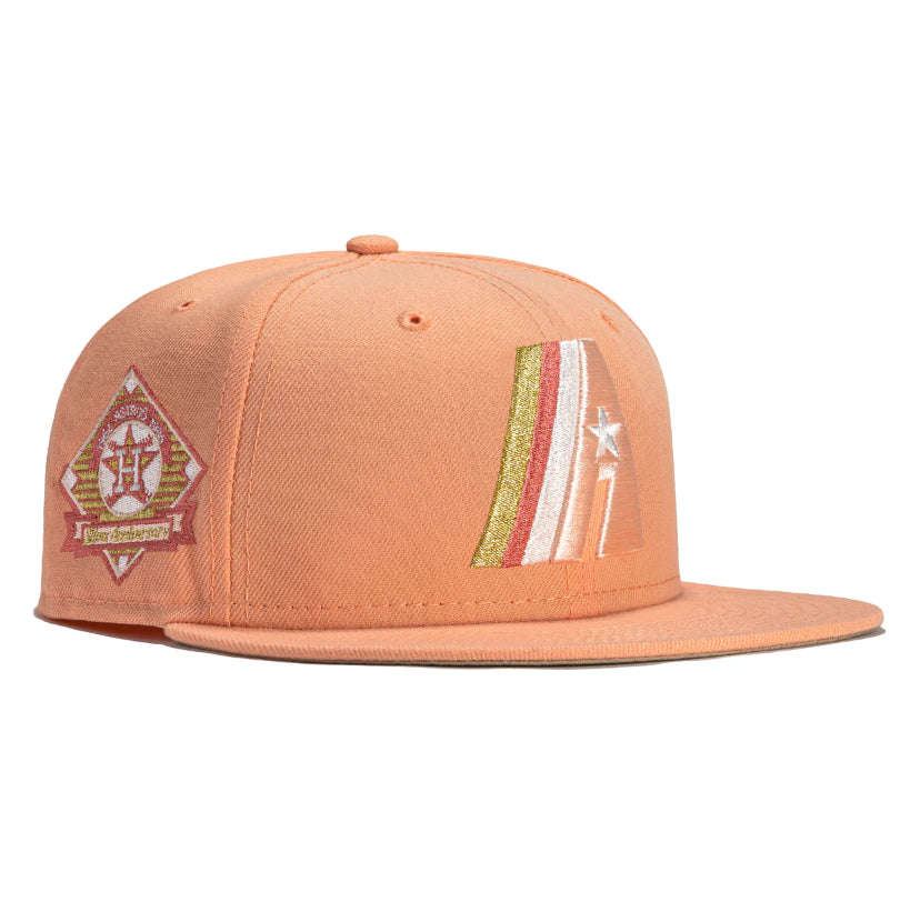 Houston Astros Rose Gold “25th Anniversary Patch” Hat – All
