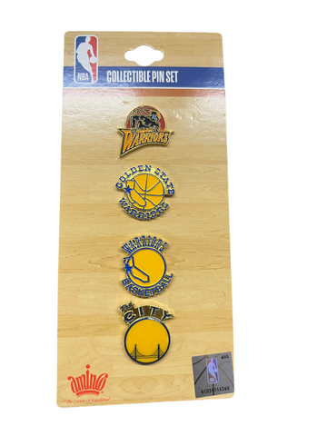 Golden State Warriors 4 piece Lapel Pin Set