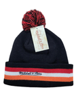 Miami Heat Mitchell & Ness Multi Color Winter Knit Ski Cuffed Beanie With Pom