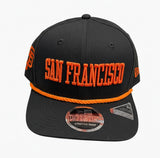 San Francisco Giants Wordmark Rope New Era 9SEVENTY Stretch-Snap Hat Cap