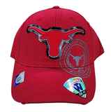 Texas Longhorns Distressed Top of The World Flex Fit Red Cap