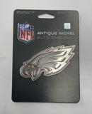 Philadelphia Eagles Antique Nickel Auto Emblem