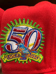 Baltimore Orioles Red 50th Anniversary New Era 59FIFTY Fitted Hat
