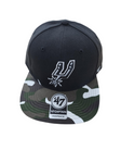 San Antonio Spurs '47 Brand Captain Snapback Camo Bill
