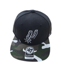San Antonio Spurs '47 Brand Captain Snapback Camo Bill