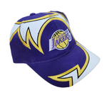 Los Angeles Lakers Annco Vintage Lightning Velcro Adjustable Hat