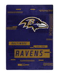 Baltimore Ravens 60” x 80” Royal Raschel Plush Blanket
