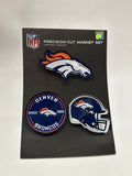 DENVER BRONCOS PREMIUM ACRYLIC MAGNET PACK CARDED