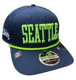Seattle Seahawks Wordmark Rope New Era 9SEVENTY Stretch-Snap Hat