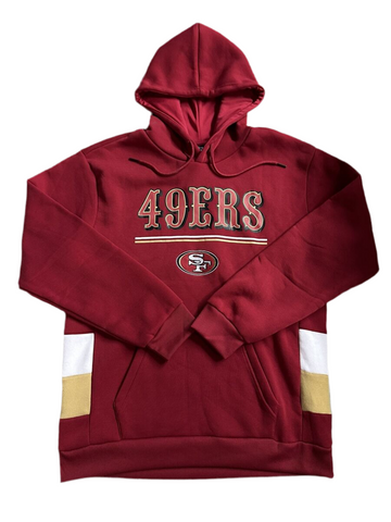 San Francisco 49ERS Official NFL Team Apparel Scarlet Pullover Hoodie