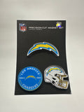 LOS ANGELES CHARGERS PREMIUM ACRYLIC MAGNET PACK CARDED