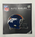 Denver Broncos Acrylic- Metallic Auto Emblem W/ Adhesive Tape Backing