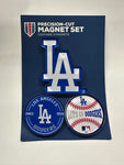 LOS ANGELES DODGERS PREMIUM ACRYLIC MAGNET PACK CARDED