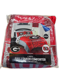 Georgia Bulldogs 3 Piece Full/Queen Comforter Set