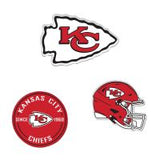 KANSAS CITY CHIEFS PREMIUM ACRYLIC MAGNET PACK CARDED