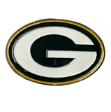 Green Bay Packers Colored Auto Emblem W/ Peel & Stick Safe Auto Adhesive