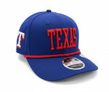 Texas Rangers Wordmark Rope New Era 9SEVENTY Stretch-Snap Hat