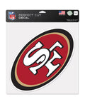 San Francisco 49’ers 8'' x 8'' Color Car Decal By WinCraft
