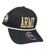 Army Black Knights Wordmark Rope New Era 9SEVENTY Stretch-Snap Hat
