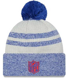 New England Patriots Official Historic Sideline New Era Cuffed Pom Knit Beanie