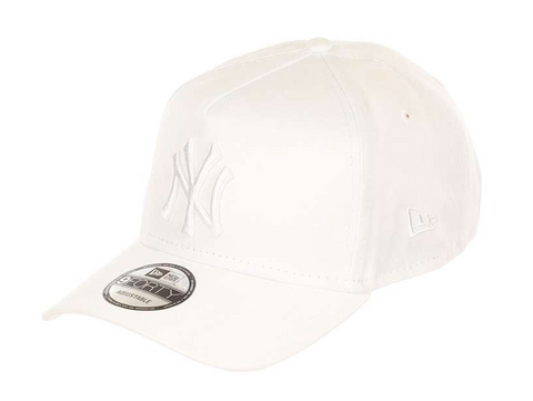 New York Yankees White 9FORTY New Era “A-Frame” Adjustable SnapBack