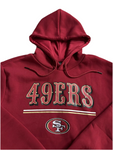 San Francisco 49ers NFL Team Apparel Scarlet Pullover Hoodie