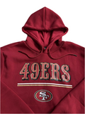 San Francisco 49ers NFL Team Apparel Scarlet Pullover Hoodie