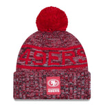 San Francisco 49’ers New Era Sideline Cuffed Knit Pom Beanie