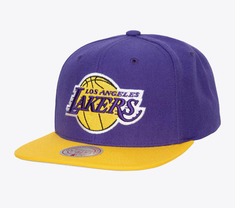 Los Angeles Lakers Mitchell and Ness 2-Tone SnapBack Hat