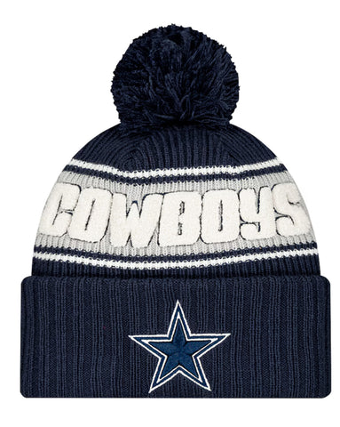 Dallas Cowboys NFL 2024 Sideline New Era Beanie - Navy