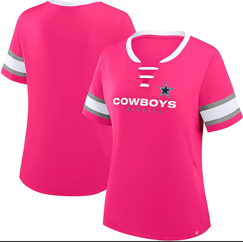 Dallas Cowboys Woman’s Fanatics Bling Draw Play Fashion Jersey