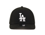 Los Angeles Dodgers White On Black New Era 9FORTY Mid-Crown A Frame SnapBack