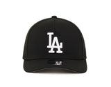 Los Angeles Dodgers White On Black New Era 9FORTY Mid-Crown A Frame SnapBack
