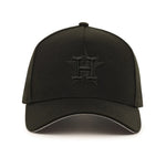 Houston Astros Black on Black 9FORTY New Era “A-Frame” Adjustable SnapBack