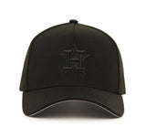 Houston Astros Black on Black 9FORTY New Era “A-Frame” Adjustable SnapBack