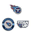 Tennessee Titans 3 piece Pin Set
