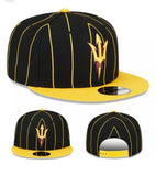 Arizona State University Sun Devils New Era Snapback Hat Classic Gold Stripe Cap