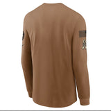 Dallas Cowboys Men’s Nike Brown 2023 Salute To Service Long Sleeve T-Shirt