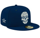 Dallas Cowboys Sugar Skull “Day of The Dead” 59FIFTY Fitted Hat- Navy