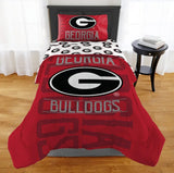 Georgia Bulldogs 3 Piece Full/Queen Comforter Set